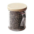 Clear Salt and Pepper Shaker with Beige Lid, 12 Pack H3042