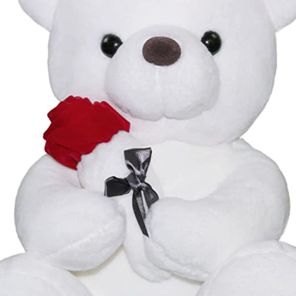 Teddy Bear Plush Stuffed Animal with Rose W83551