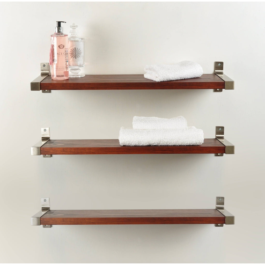 3 Piece Wood Wall Shelf Set U454