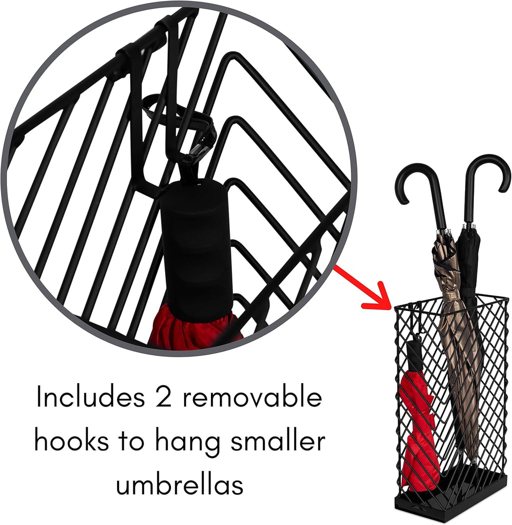 Black Metal Umbrella Stand P498938