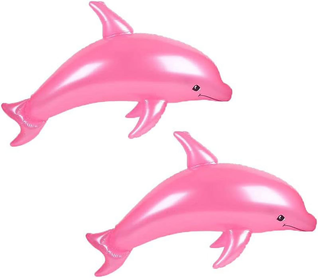 2 Pack Pink 40" Pearlized Inflatable Pool Toy N777205