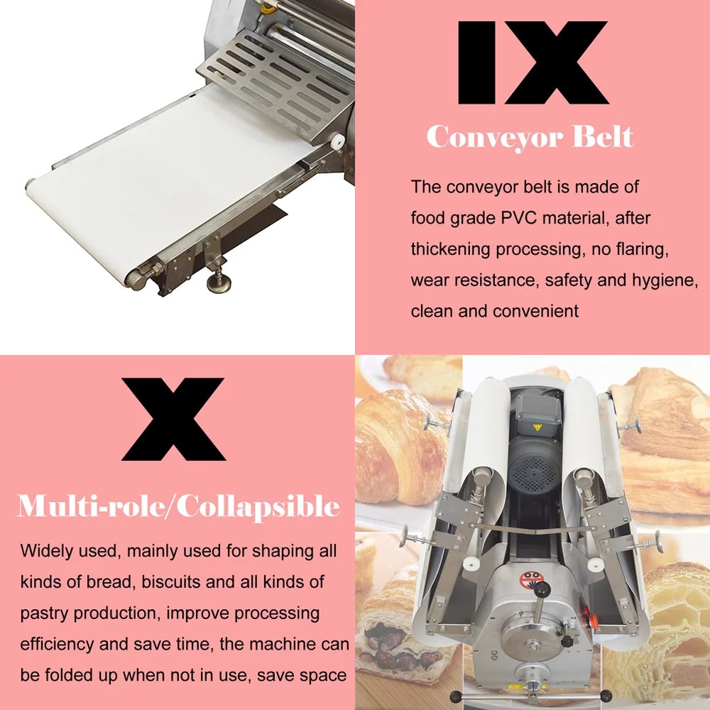 Collapsible Bench Top Dough Sheeter 600mm V373477