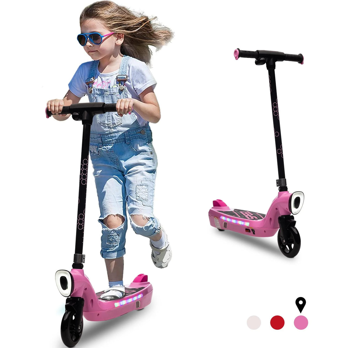 Pink 12V Kids Electric Scooter L57376