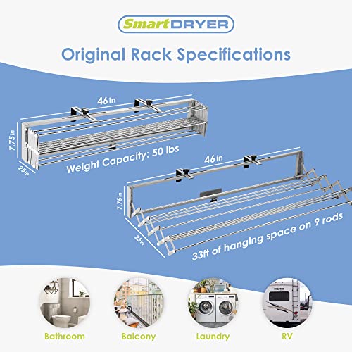 Retractable Clothes Drying Rack B745516