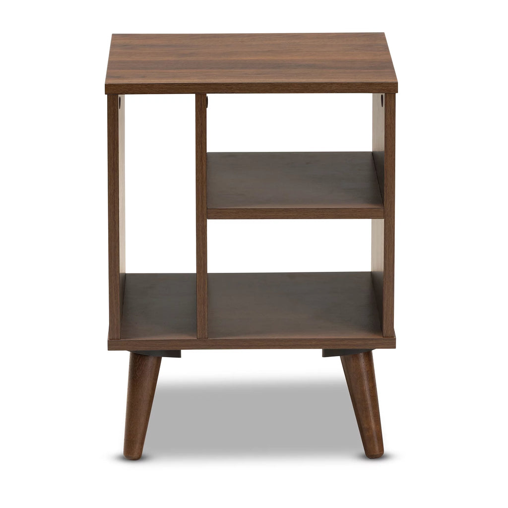 Walnut Finished Wood End Table L187