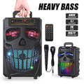 Portable Bluetooth Black Speaker with Double Subwoofer M917266
