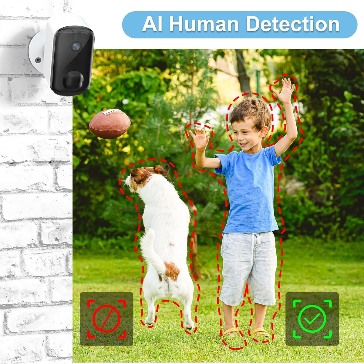2K Security Camera Wireless Outdoor with Night Vision C654862
