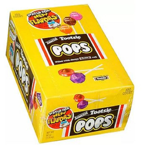 100 Pc Assorted Flavors Tootsie Pops O4608