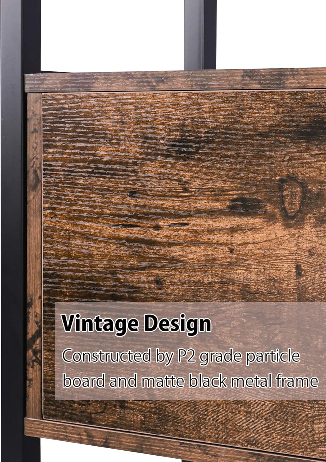 Rustic Storage Cabinet with Shelves and 2 Cabinets K697522