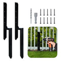 40 Inch Heavy Duty Steel Fence Post Repair Stakes, 2 Pack J332