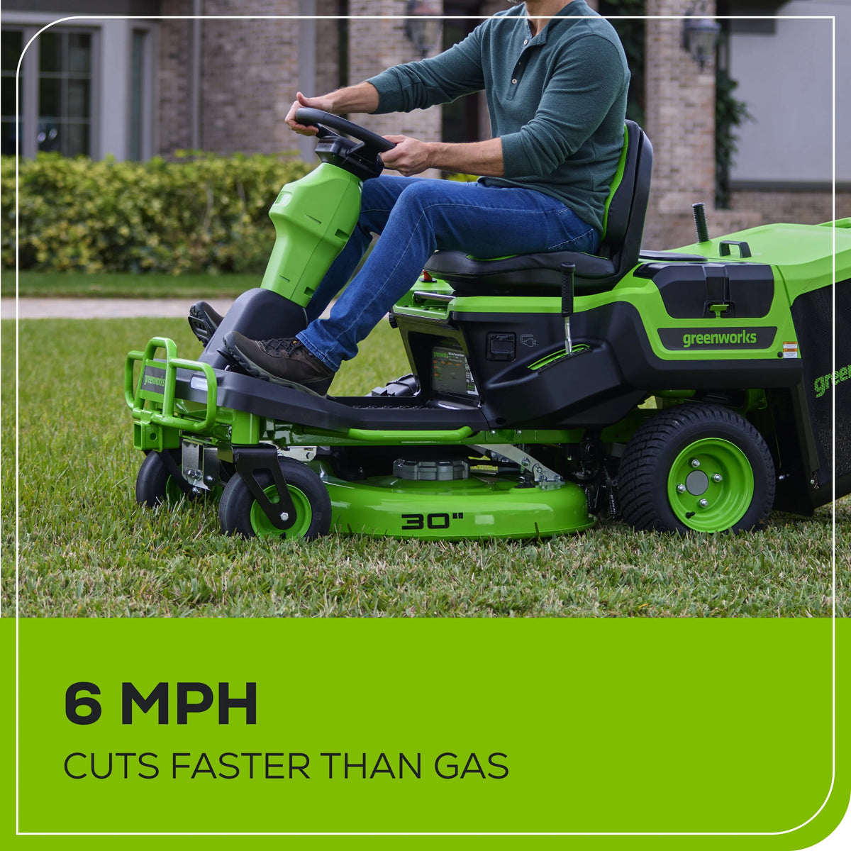 60V 30” Zero Turn Riding Lawn Mower with Batteries & Charger Z577642
