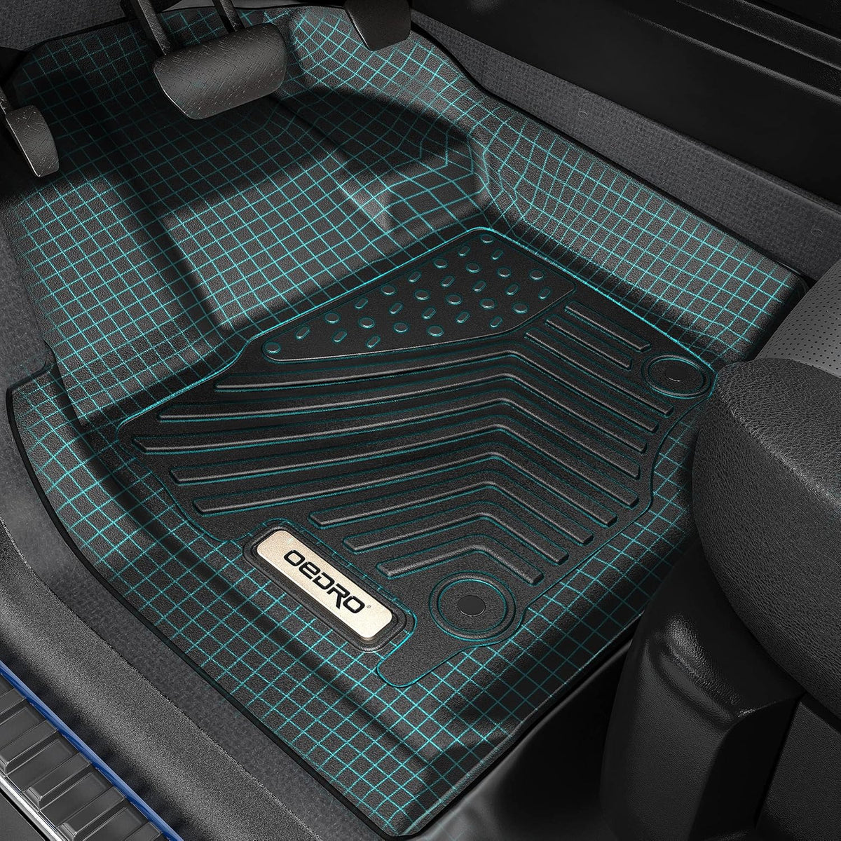 Black TPE Floor Mats for Dodge Ram 1500 Crew Cab N315968