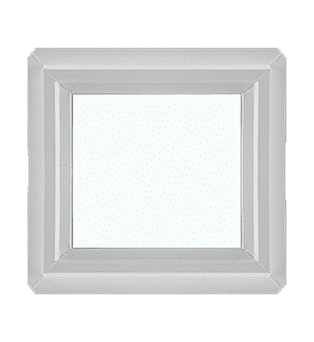 16" x 16" Double Pane Non-Opening Tempered Low-E Glass White Vinyl Window X9200