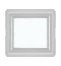 16" x 16" Double Pane Non-Opening Tempered Low-E Glass White Vinyl Window X9200