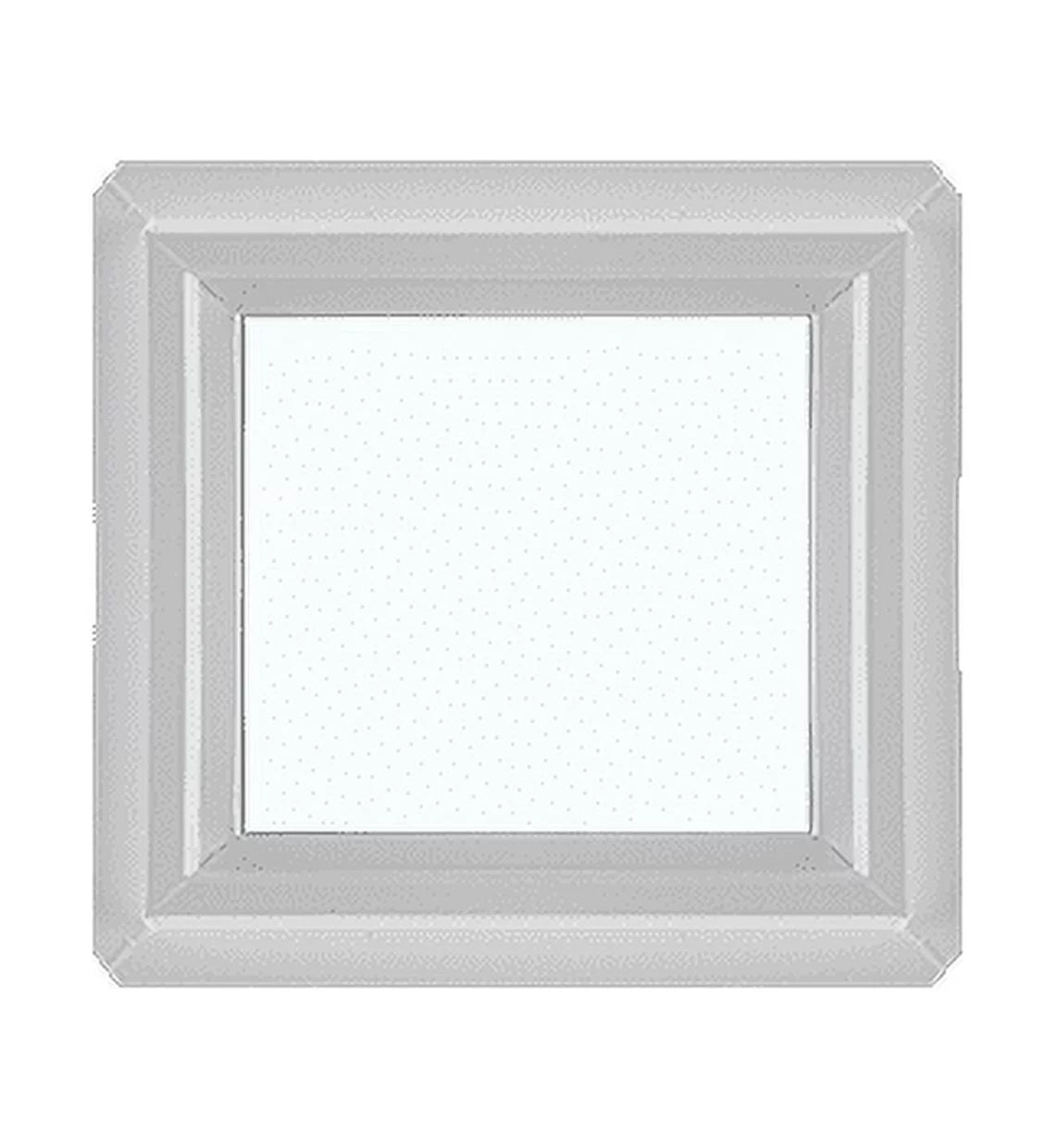 16" x 16" Double Pane Non-Opening Tempered Low-E Glass White Vinyl Window X9200