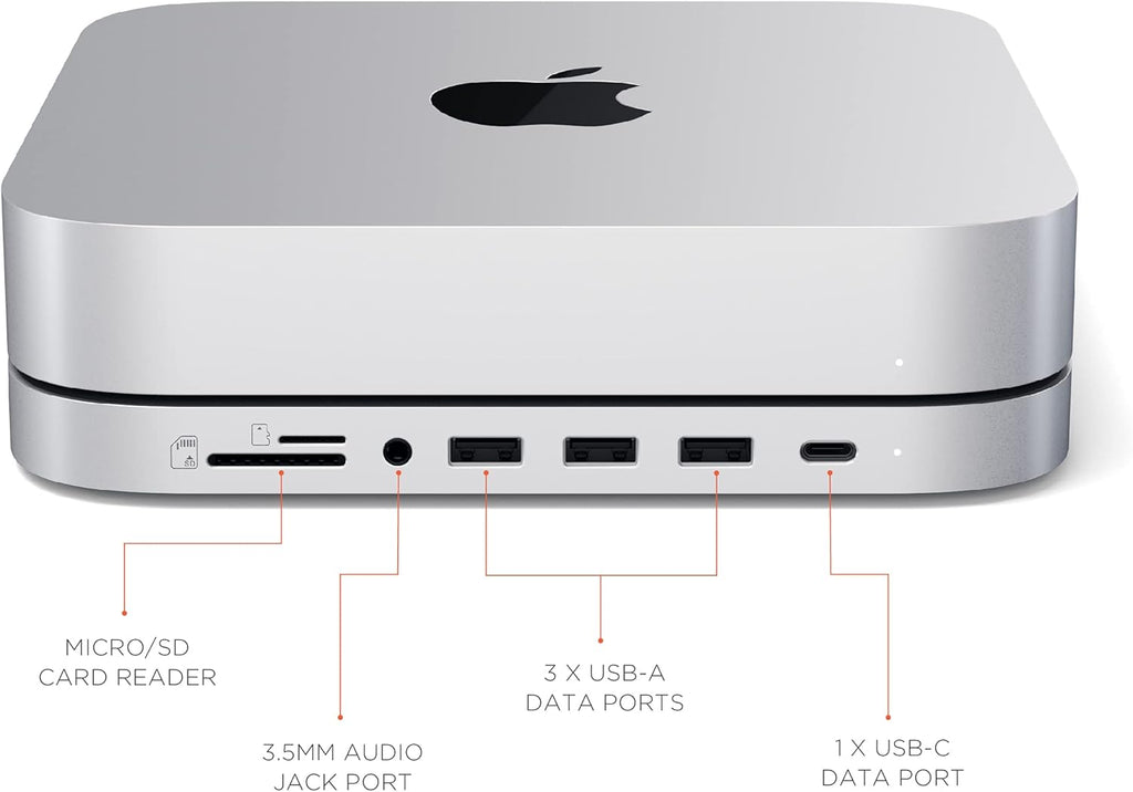 Silver USB-C Stand & Hub with SSD Enclosure K13924