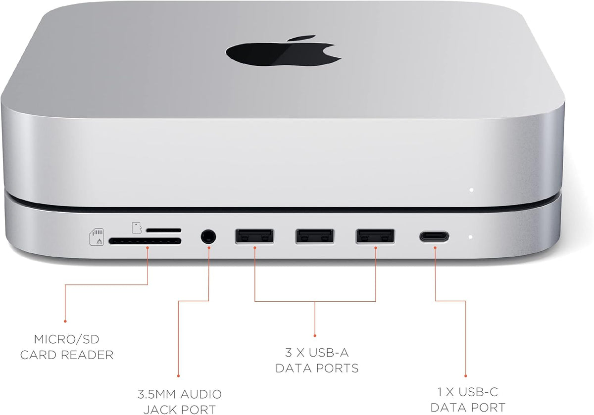Silver USB-C Stand & Hub with SSD Enclosure K13924