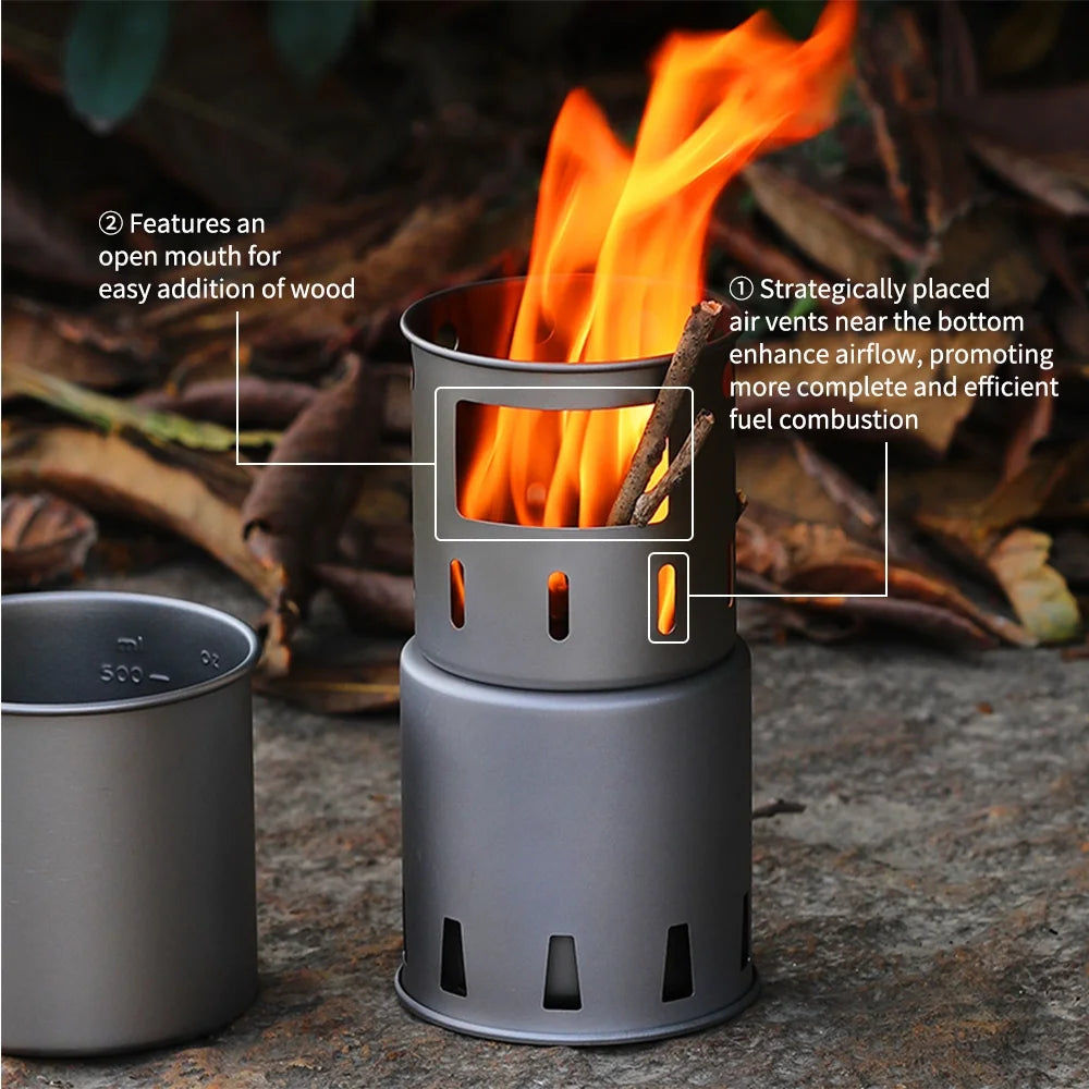 Portable Wood Burning Stove for Camping X733041