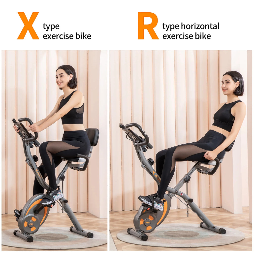 Folding Recumbent Exercise Bike with Resistance Bands N317515