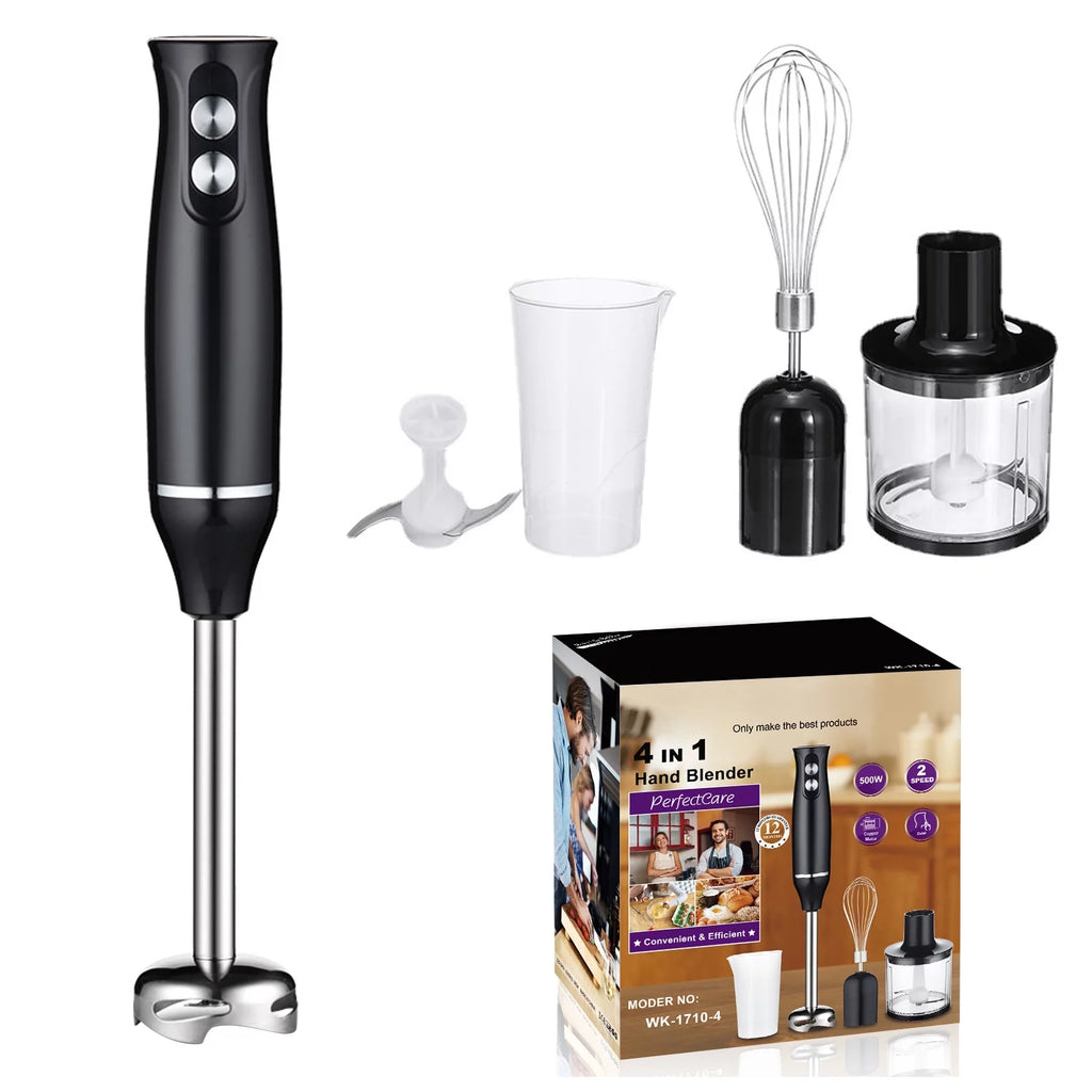 500W 4 in 1 Hand Blender Mixer Food Processor T701