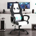 Black Adjustable PU Leather Gaming Chair H2642