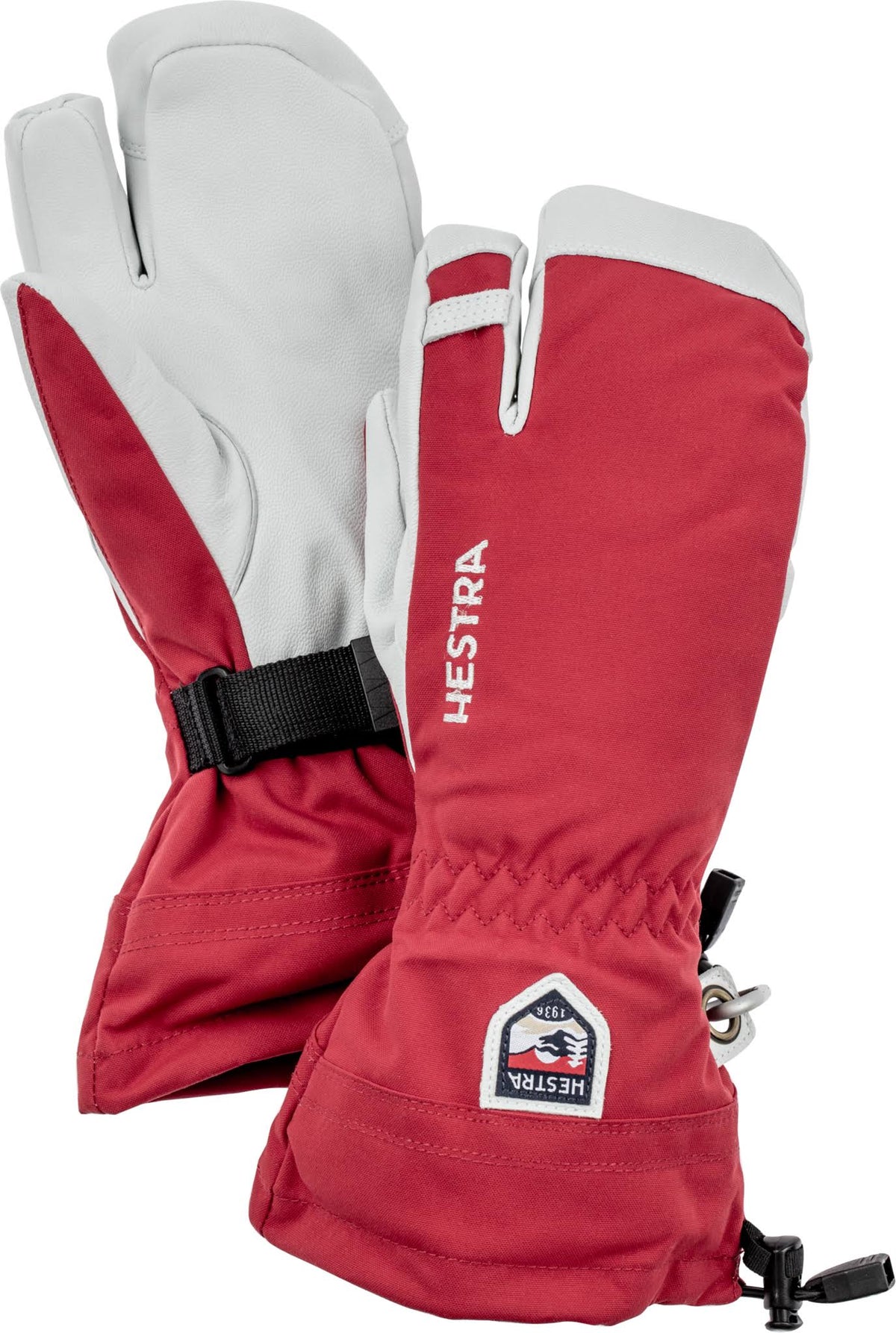 Red 3 Finger Ski Glove R362240