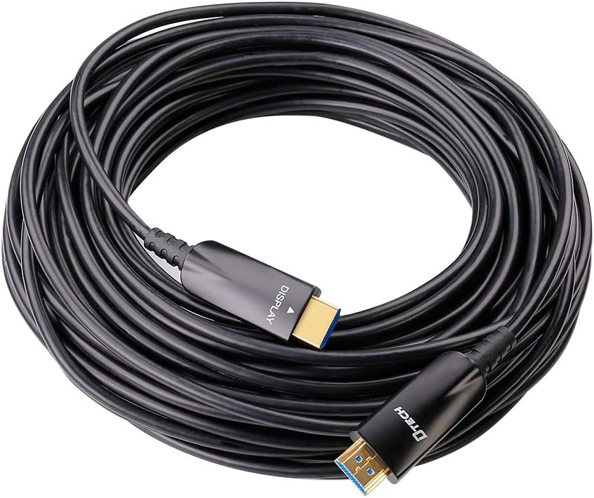 50m Fiber Optic HDMI Cable 4K 30Hz 1080p 60Hz Black K669