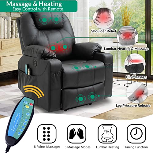 Grey Fabric Power Lift Electric Recliner Chair with Cup Holders G3388
