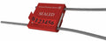 Steel Red Cable Seals 12 in PK 50 V3147