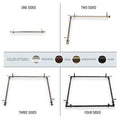 Black Adjustable 66-120 inch Ceiling Rod K925768