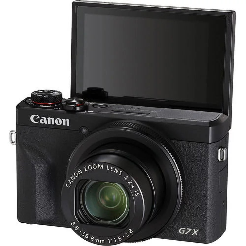 Black Digital Camera with 64GB Card, Card Reader, Soft Bag, Flex Tripod, Hand Strap E394