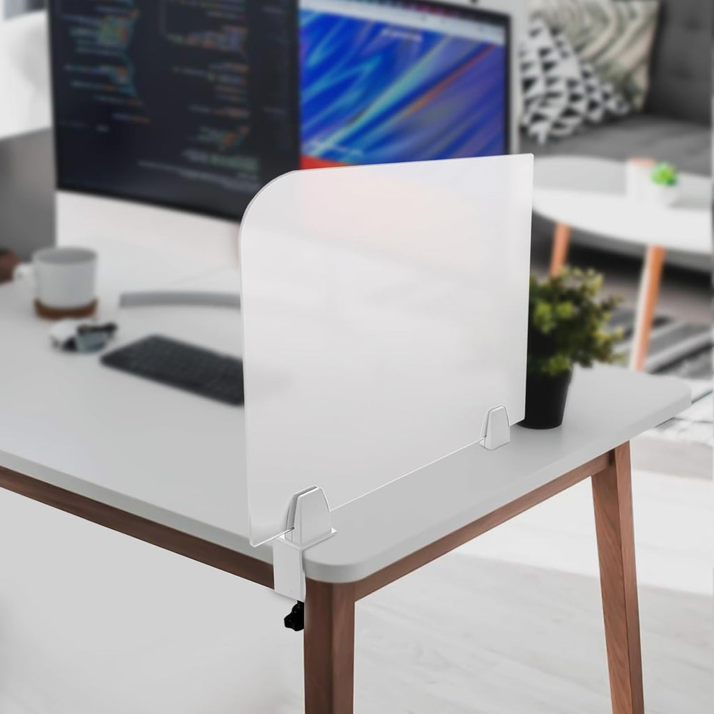 Frosted Acrylic Desk Privacy Panels, 17'' W x 18'' H Z2943