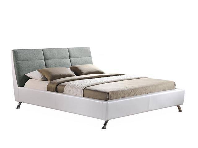 Full Size Black Faux Leather Upholstered Headboard V4070