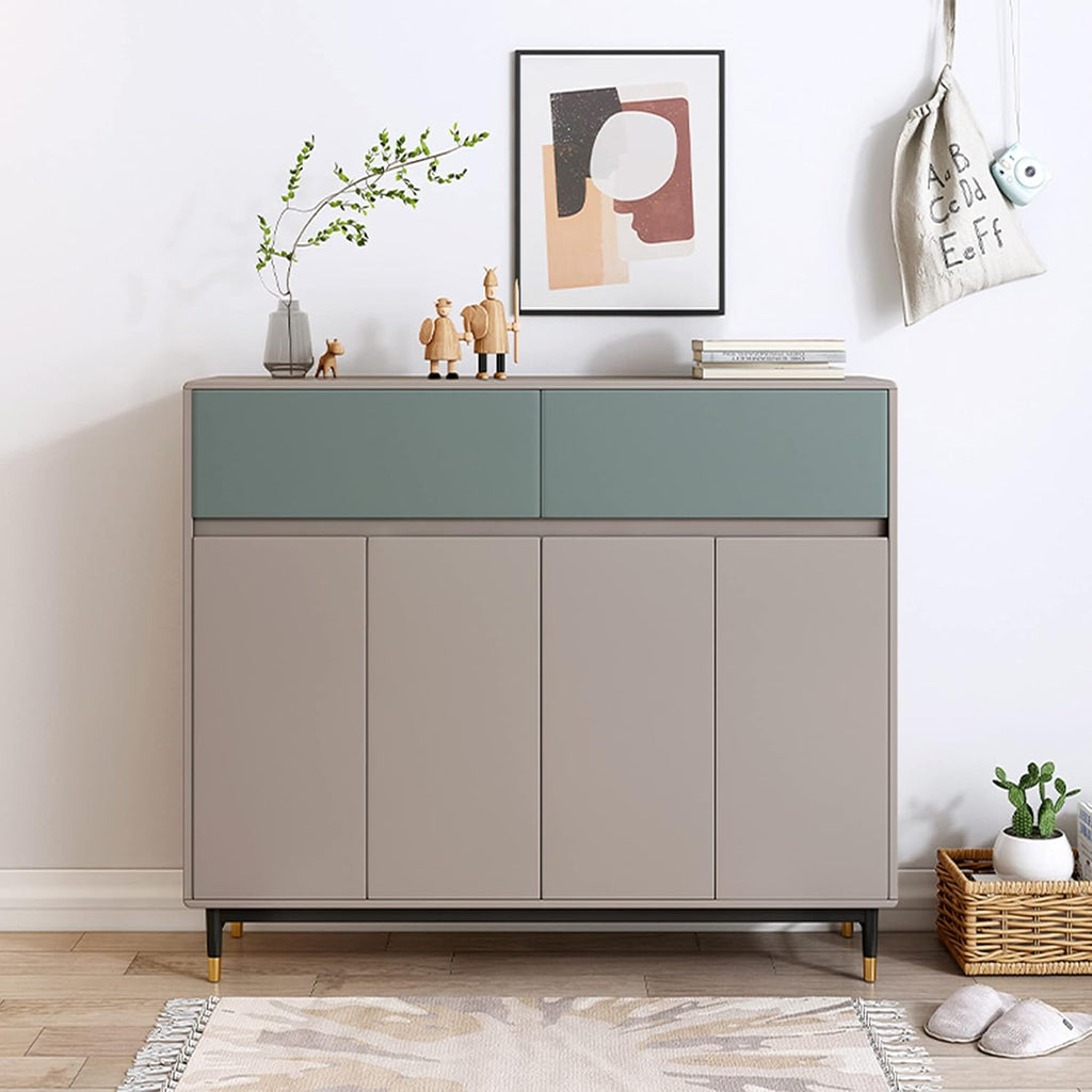 Shoe Storage Cabinet with 4 Doors and Adjustable Shelves K7631