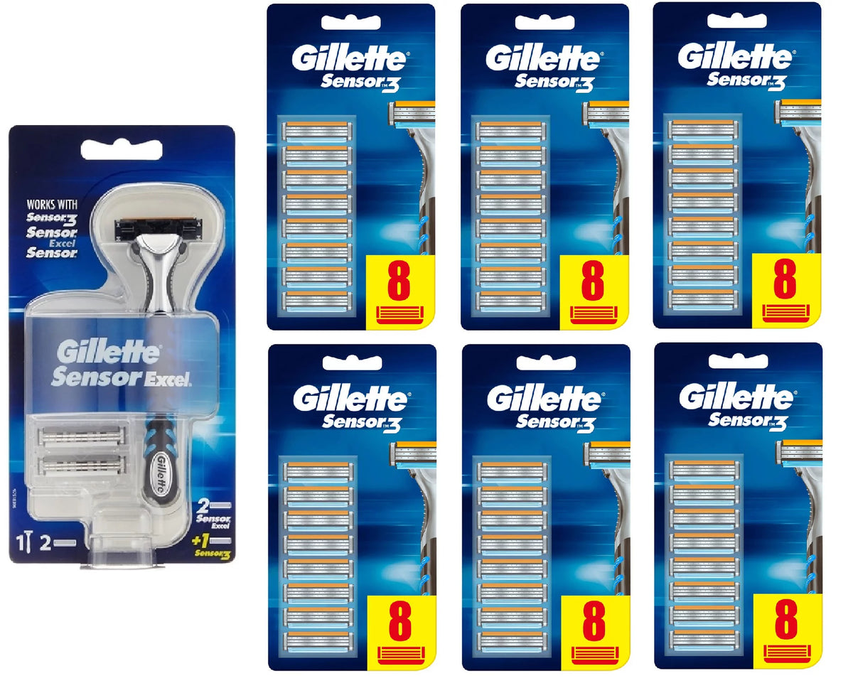 8 count Sensor 3 Refill Razor Blade Cartridges E112327