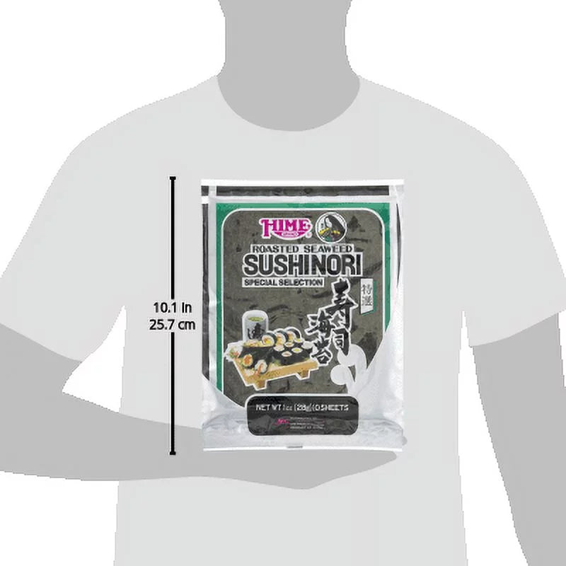 1 Ounce Roasted Seaweed Sushinori Wrap, 12 packs per case R500962