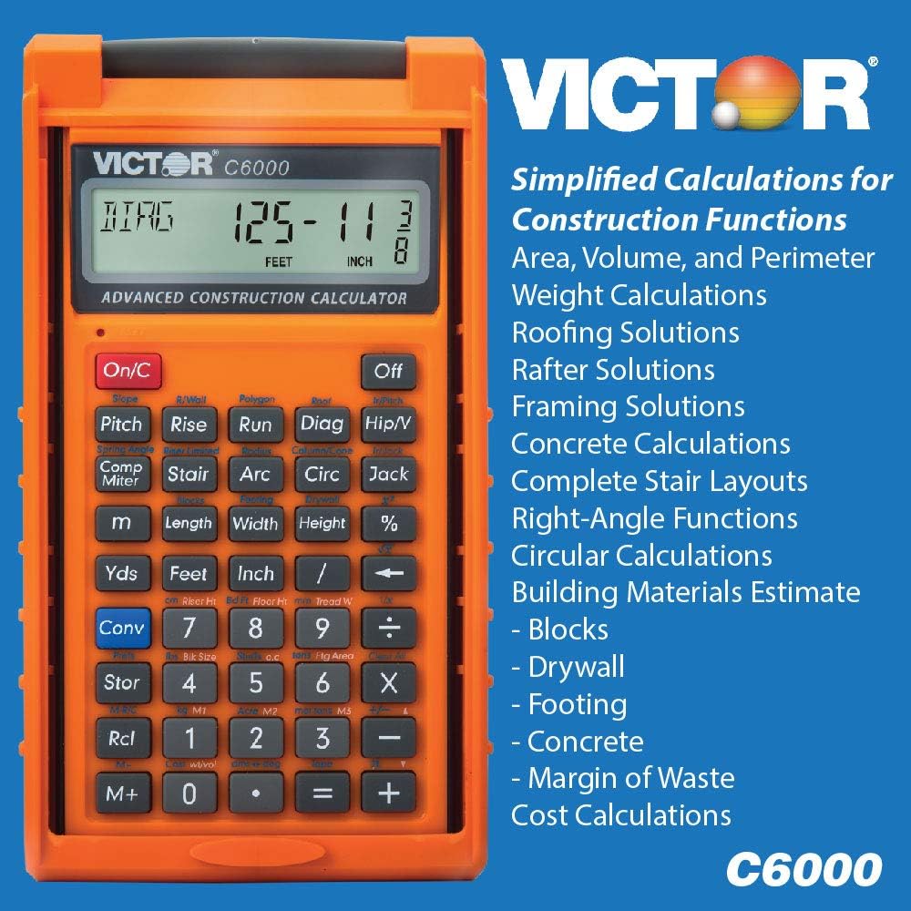 Construction Calculator with Protective Case V32866