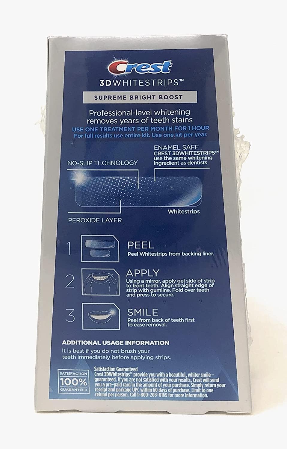 Teeth Whitening Strips, 7 Treatments, 14 Count O34387