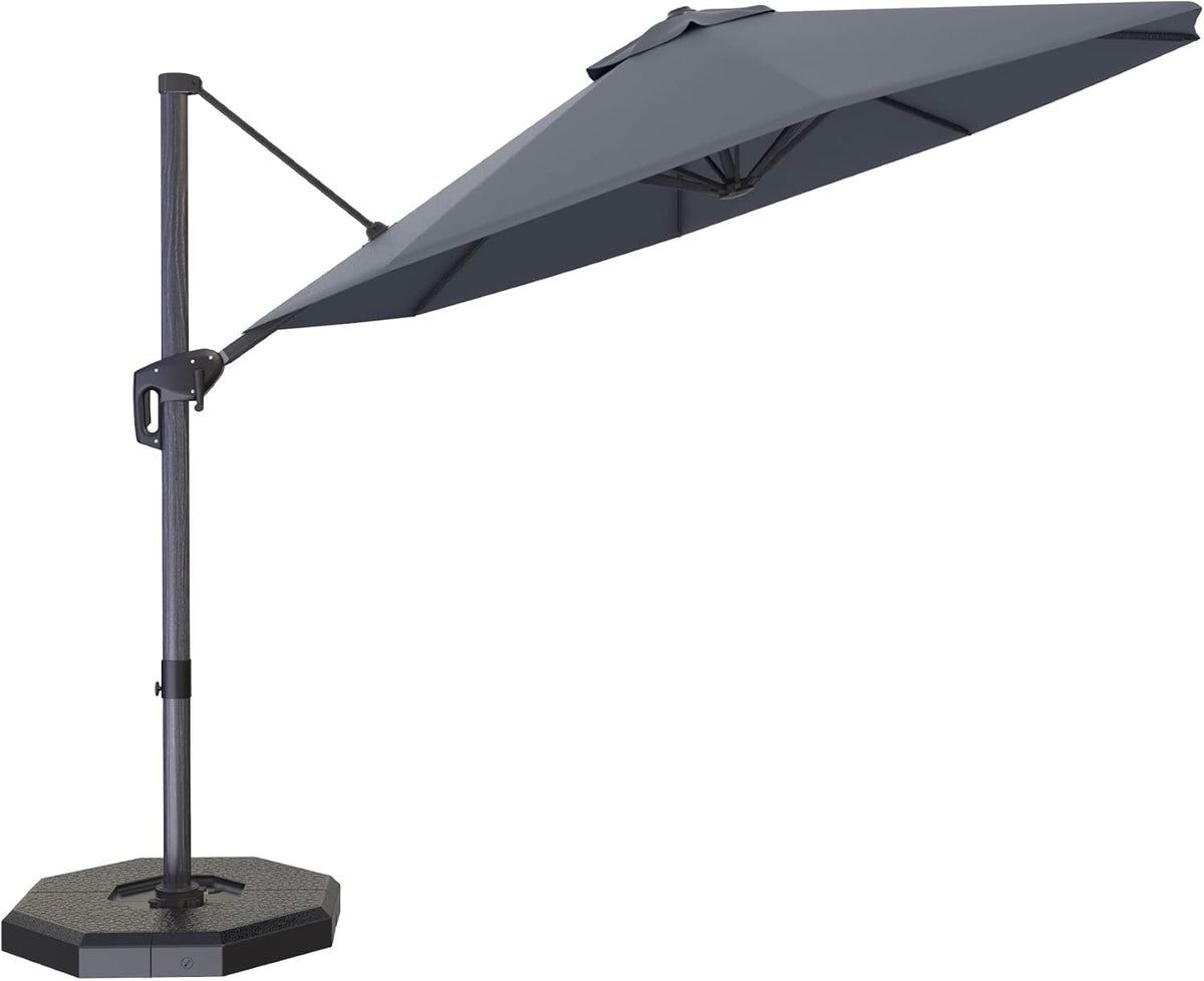 10 FT Square Wind Resistant Cantilever Patio Umbrella F44375