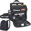 Black Car Front Seat Organizer Bag with 3 Adjustable Straps W142