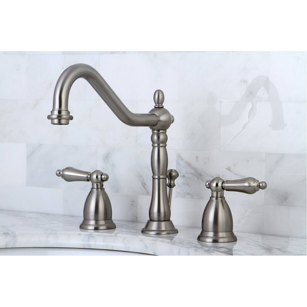 Oil Rubbed Bronze Widespread Lavatory Faucet with Pop-Up P541110