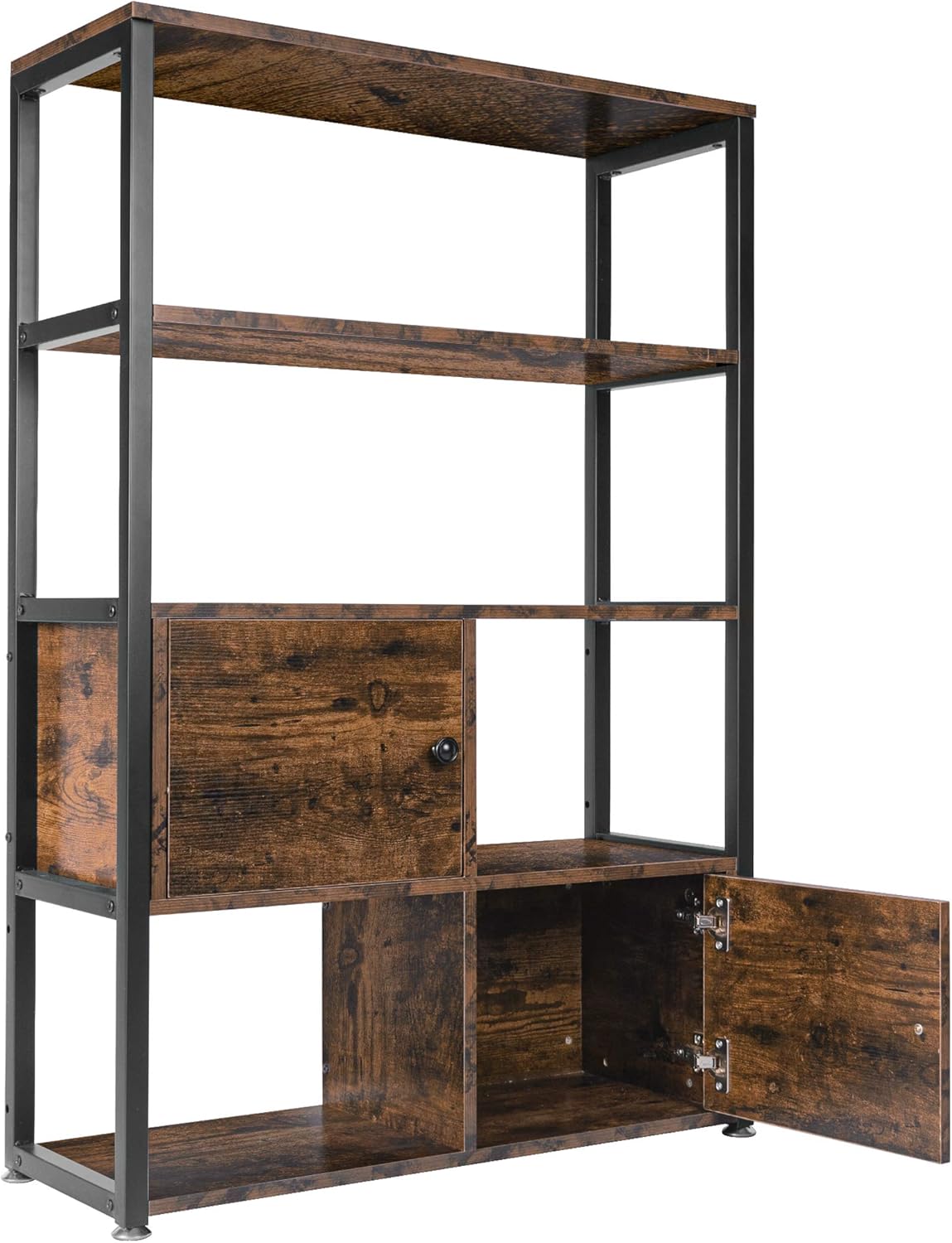 Rustic Storage Cabinet with Shelves and 2 Cabinets K697522