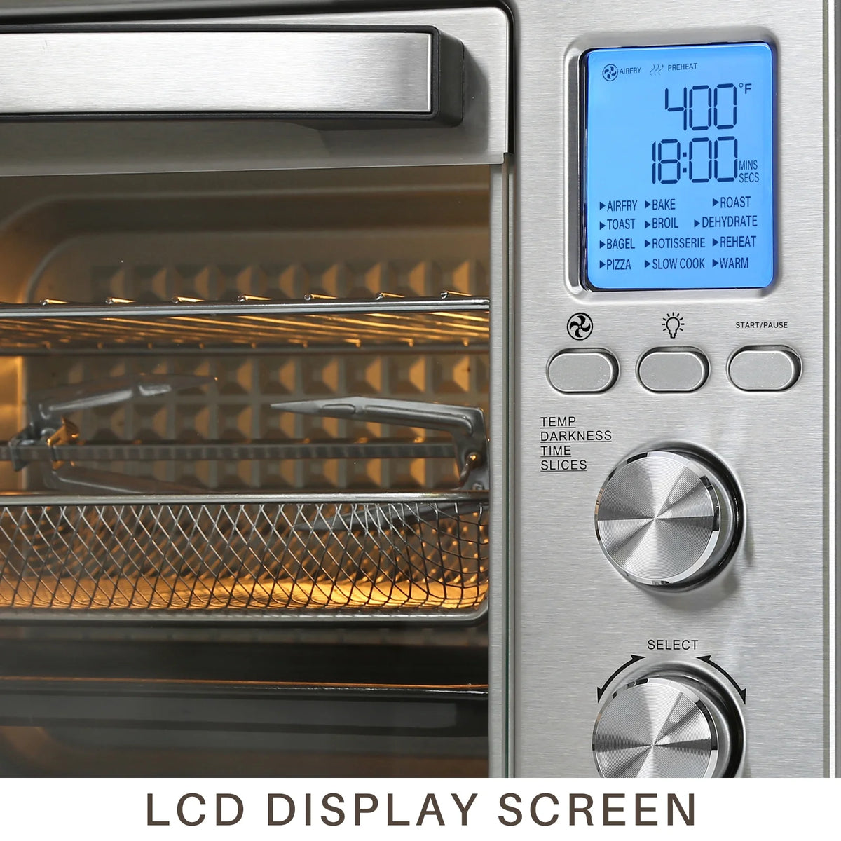 12-in-1 Countertop Oven with Speedy Convection, 34 QT Capacity, 1750W, Stainless Steel - Gray D59614