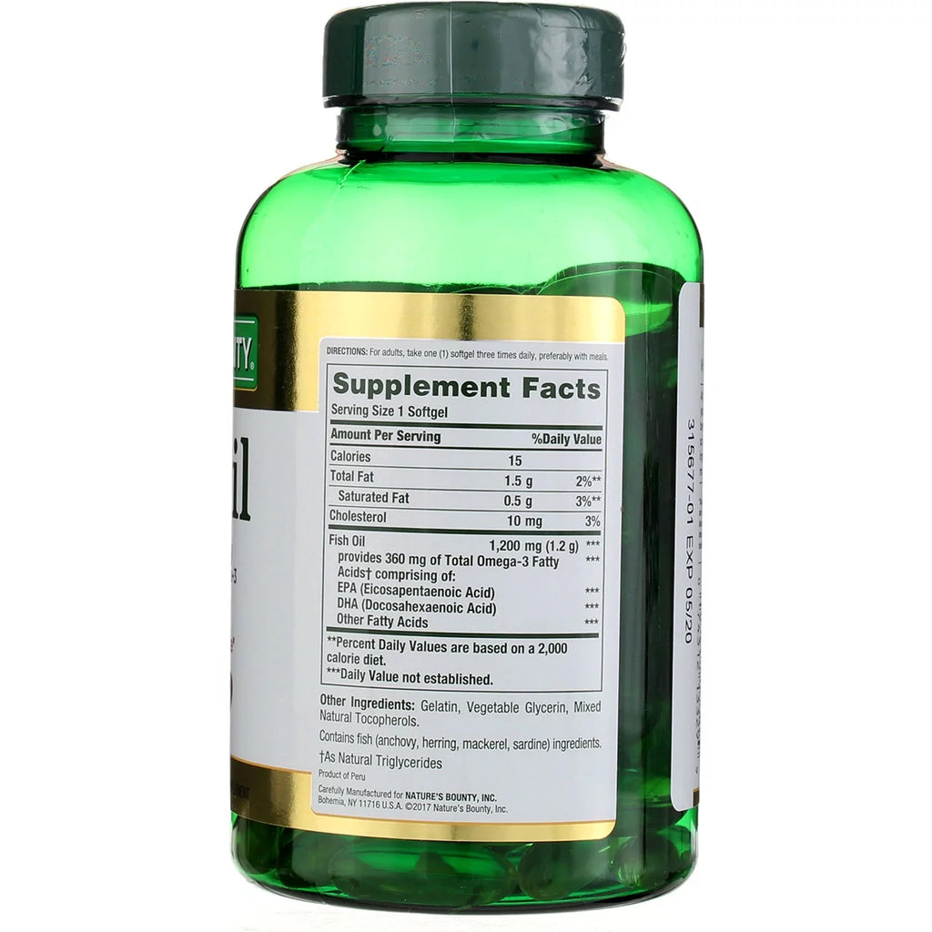 1200 mg Fish Oil Softgels 120 ea (Pack of 2) S780902