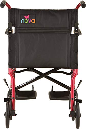 Red Ultra Lightweight Transport Chair L7527