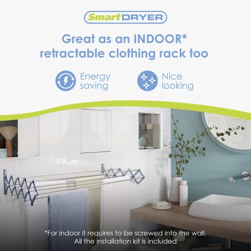 Retractable Clothes Drying Rack B745516