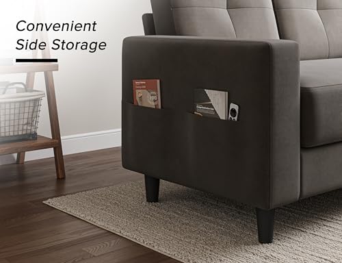 Brown 53" 2 Seater Loveseat Sofa J8484