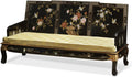 Black Lacquer Wooden Sofa Chair M123073