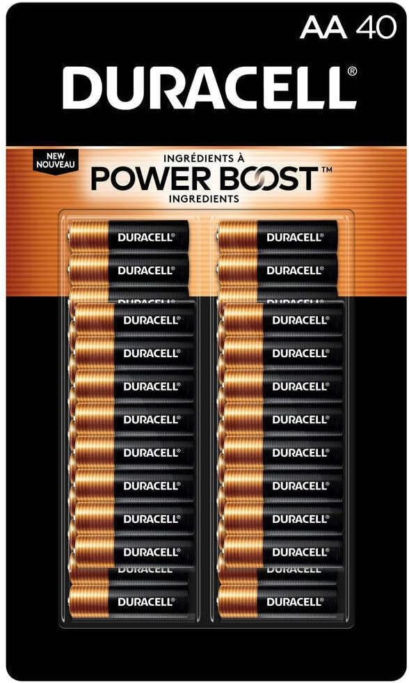 40-count Alkaline AA Batteries K8760
