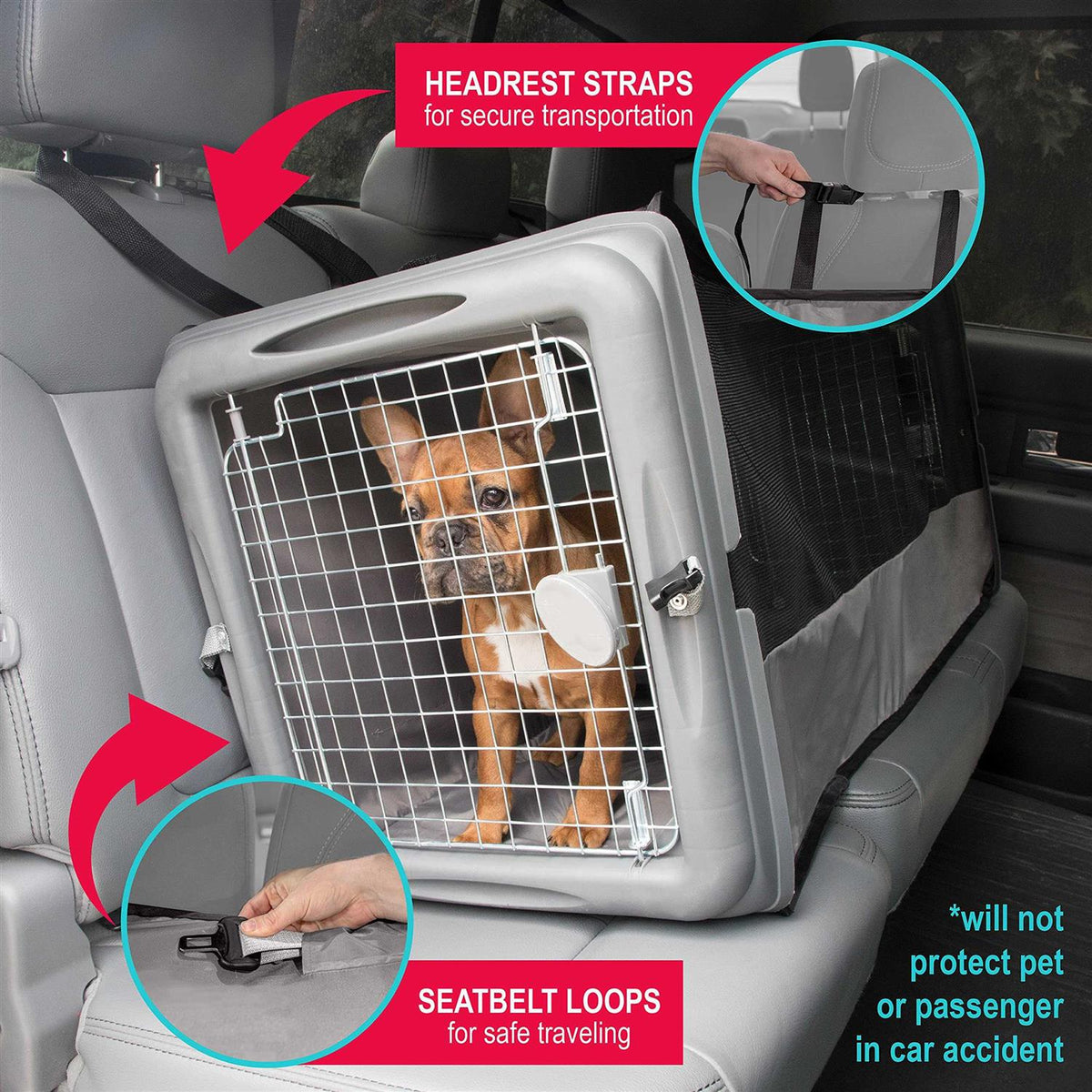 Dog & Cat Car Seat Crate G755674